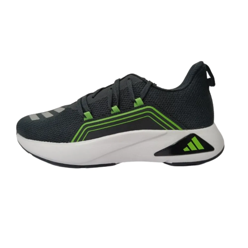 Adidas Men's Flash Tech Running Shoe (Carbon/Silver Metallic/Lucid Lime)