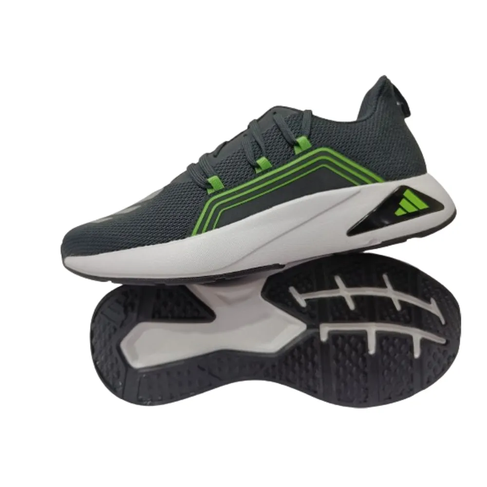 Adidas Men's Flash Tech Running Shoe (Carbon/Silver Metallic/Lucid Lime)