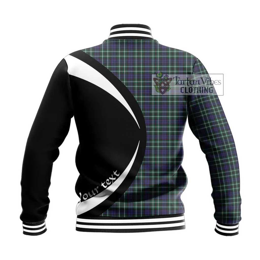 Allardice Tartan Baseball Jacket with Family Crest Circle Style