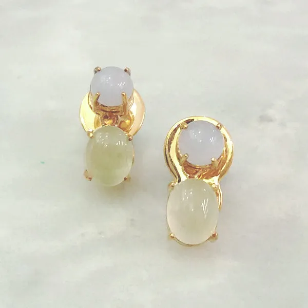 Blue Lace & Prehnite Separates Earrings