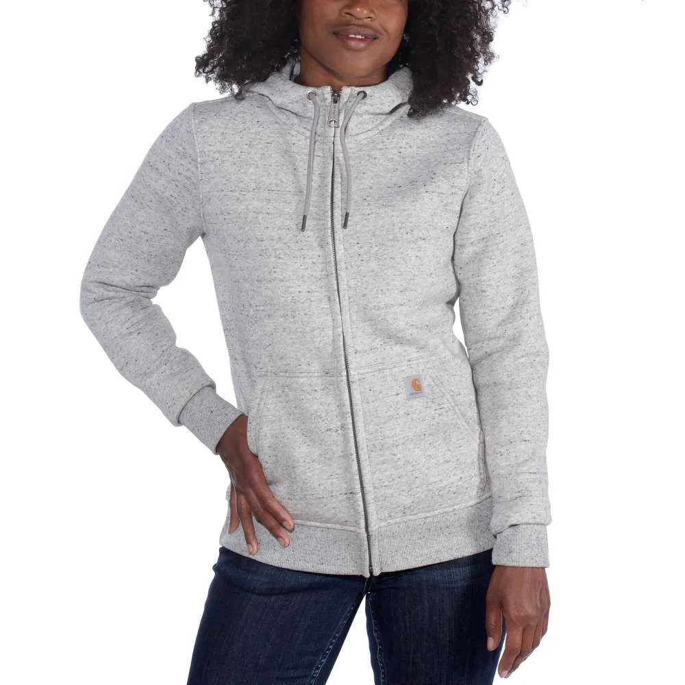Carhartt&#x20;102788&#x20;Clarksburg&#x20;Full&#x20;Zip&#x20;Hoodie&#x20;-&#x20;Asphalt&#x20;Heather&#x20;NEP