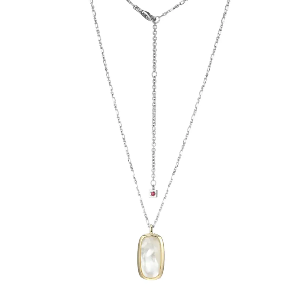Elle Allure Mother of Pearl Pendant Necklace