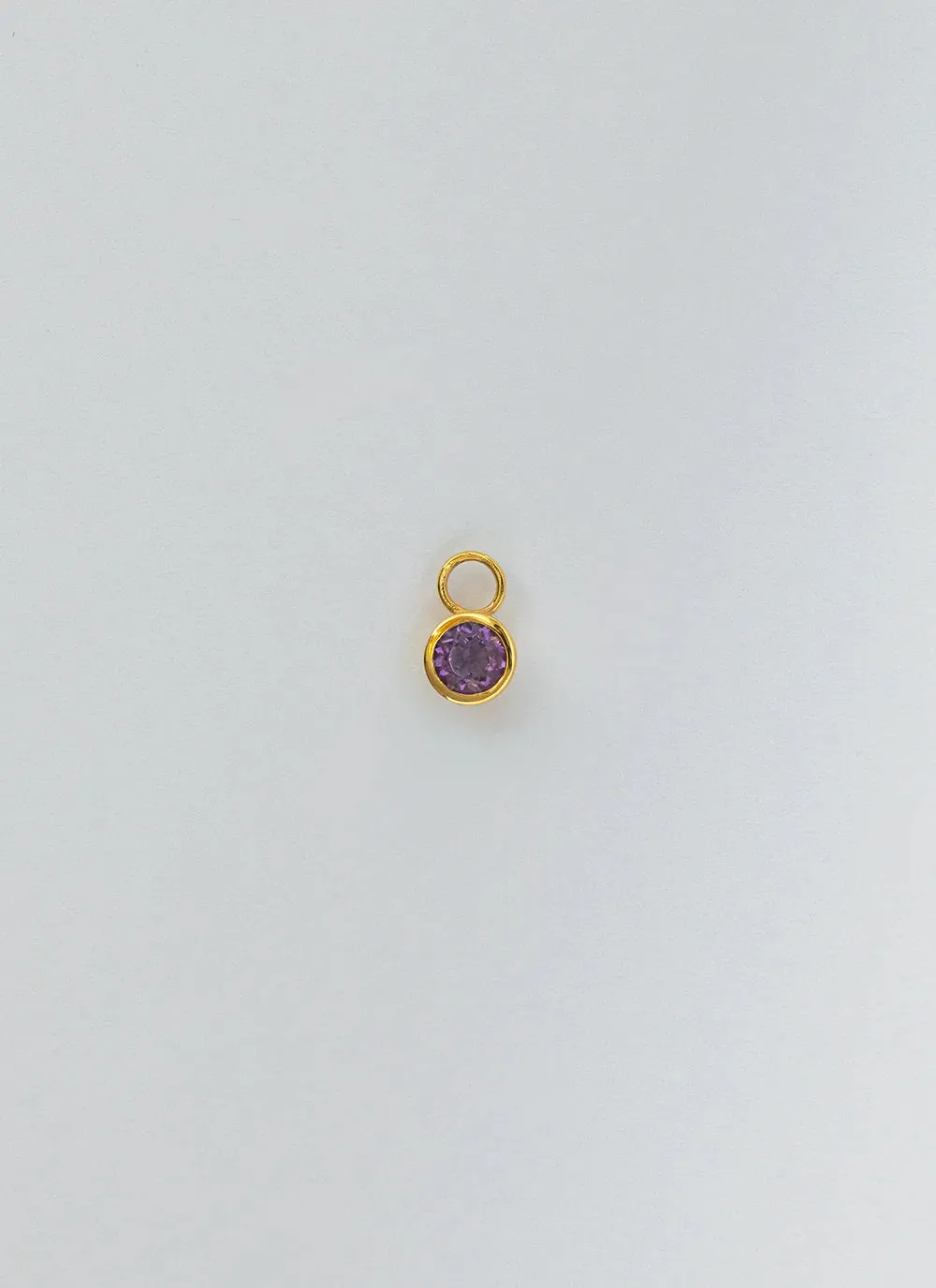 Ginny birthstone earring charm 14k gold