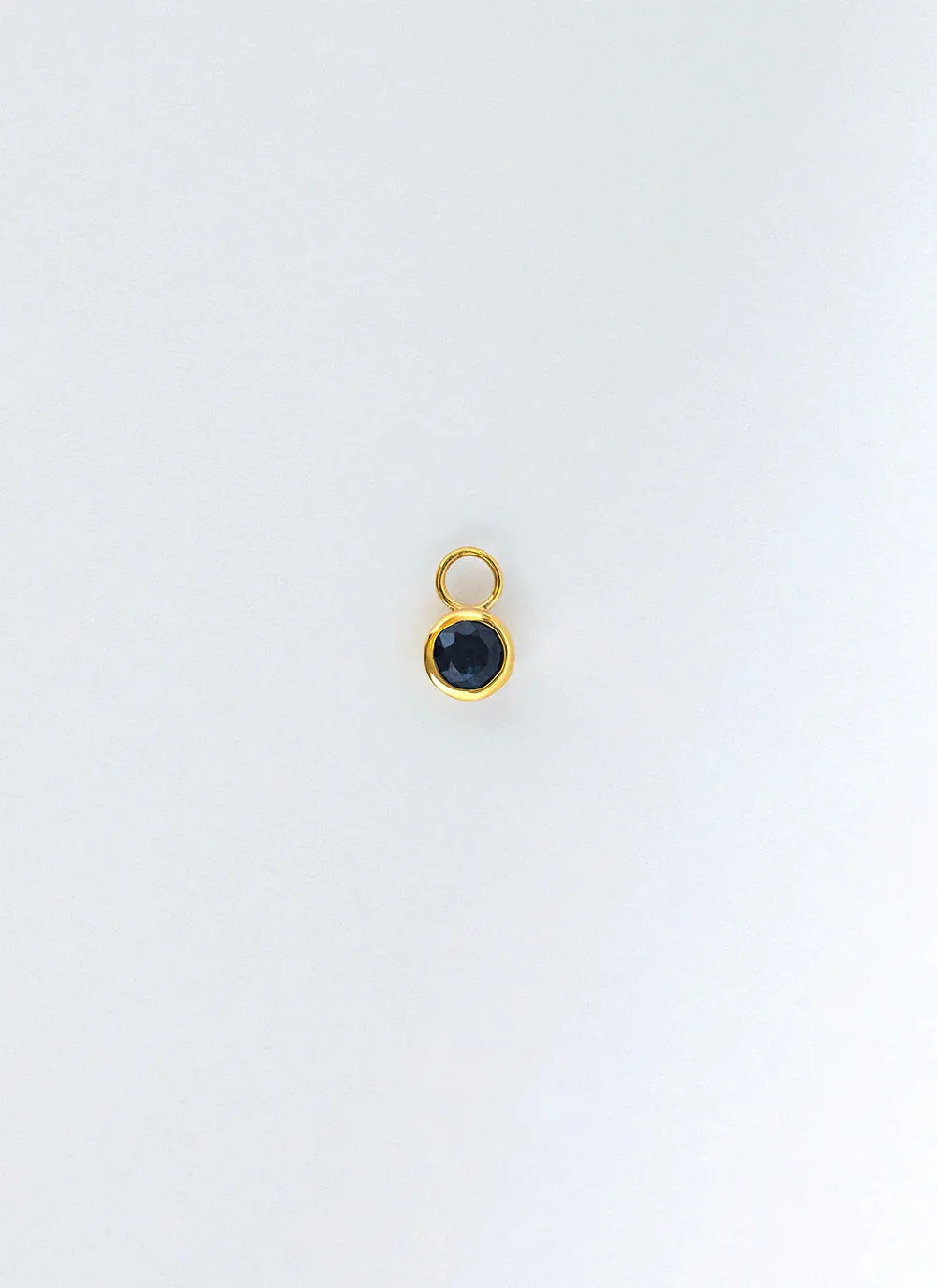 Ginny birthstone earring charm 14k gold