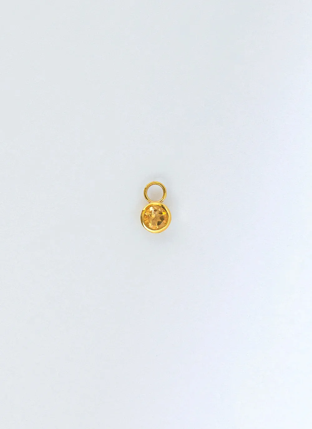 Ginny birthstone earring charm 14k gold