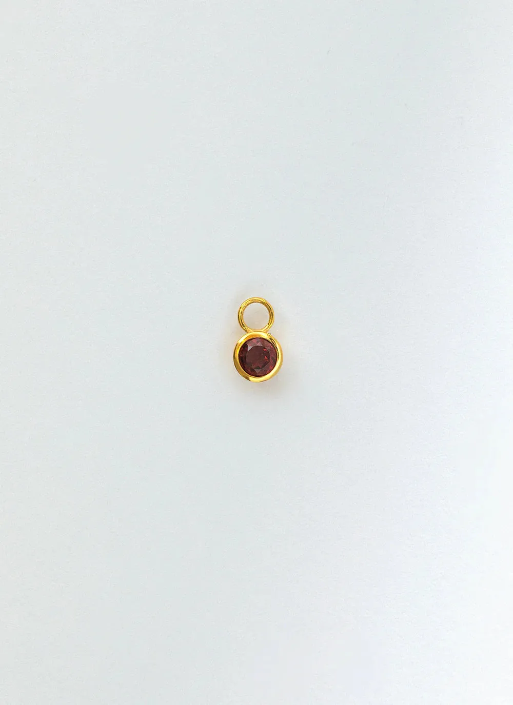 Ginny birthstone earring charm 14k gold