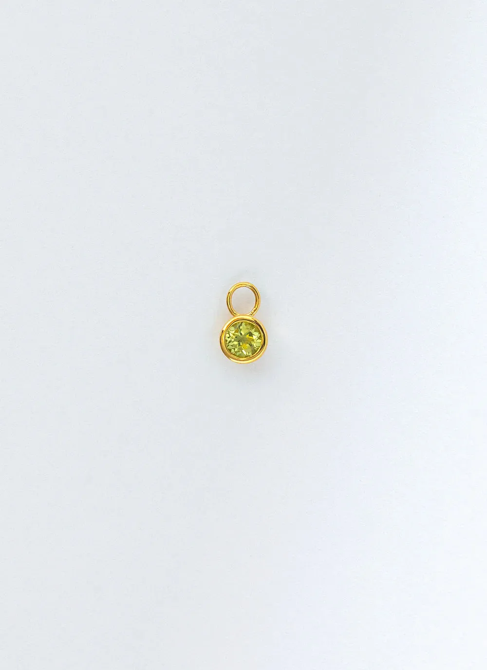 Ginny birthstone earring charm 14k gold