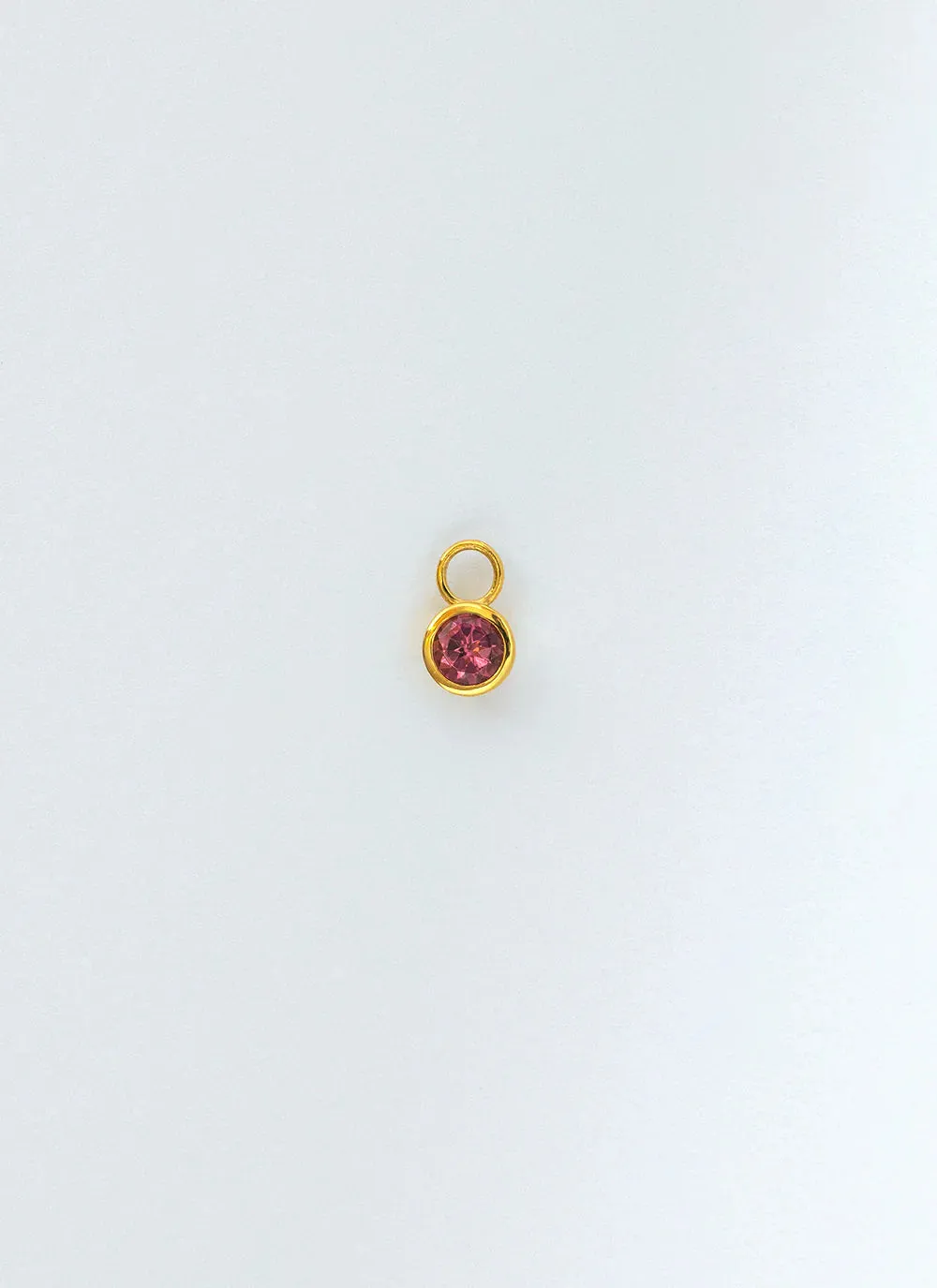 Ginny birthstone earring charm 14k gold