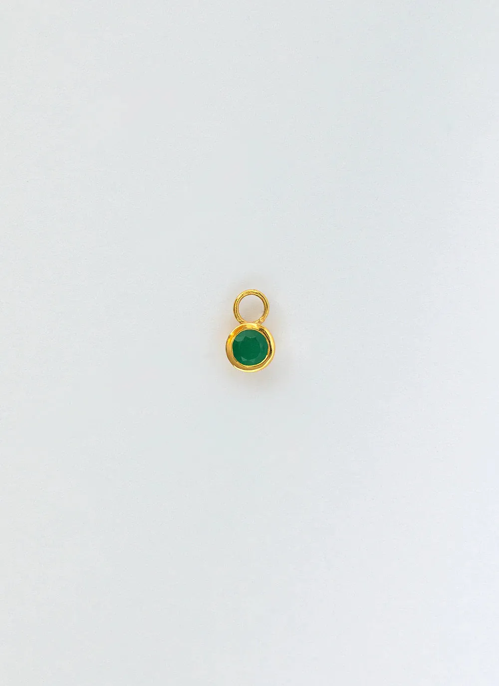Ginny birthstone earring charm 14k gold