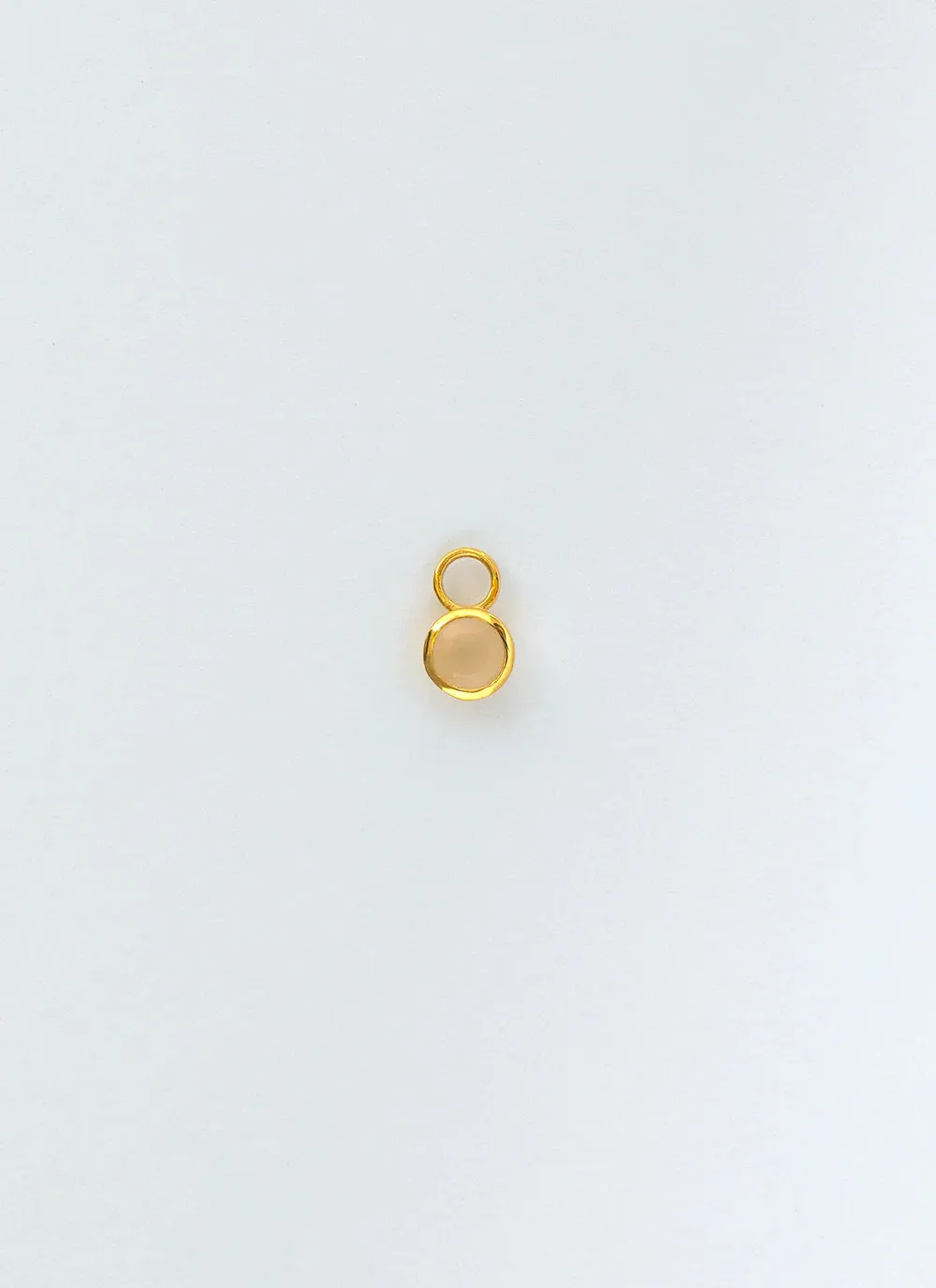 Ginny birthstone earring charm 14k gold