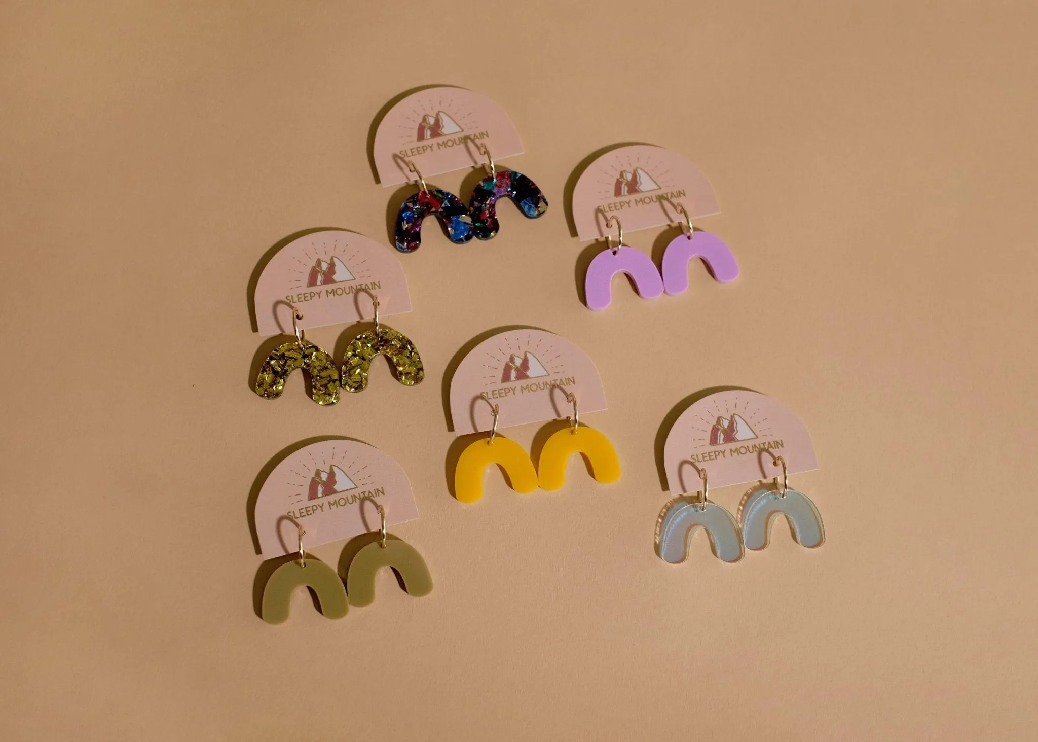 Kaleidoscope - Mini Arch Hoop Earrings
