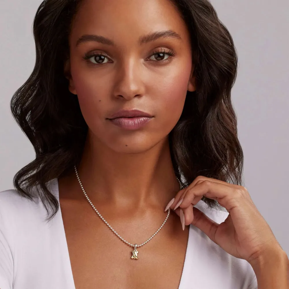 Lagos Embrace Two-Tone X Pendant Necklace