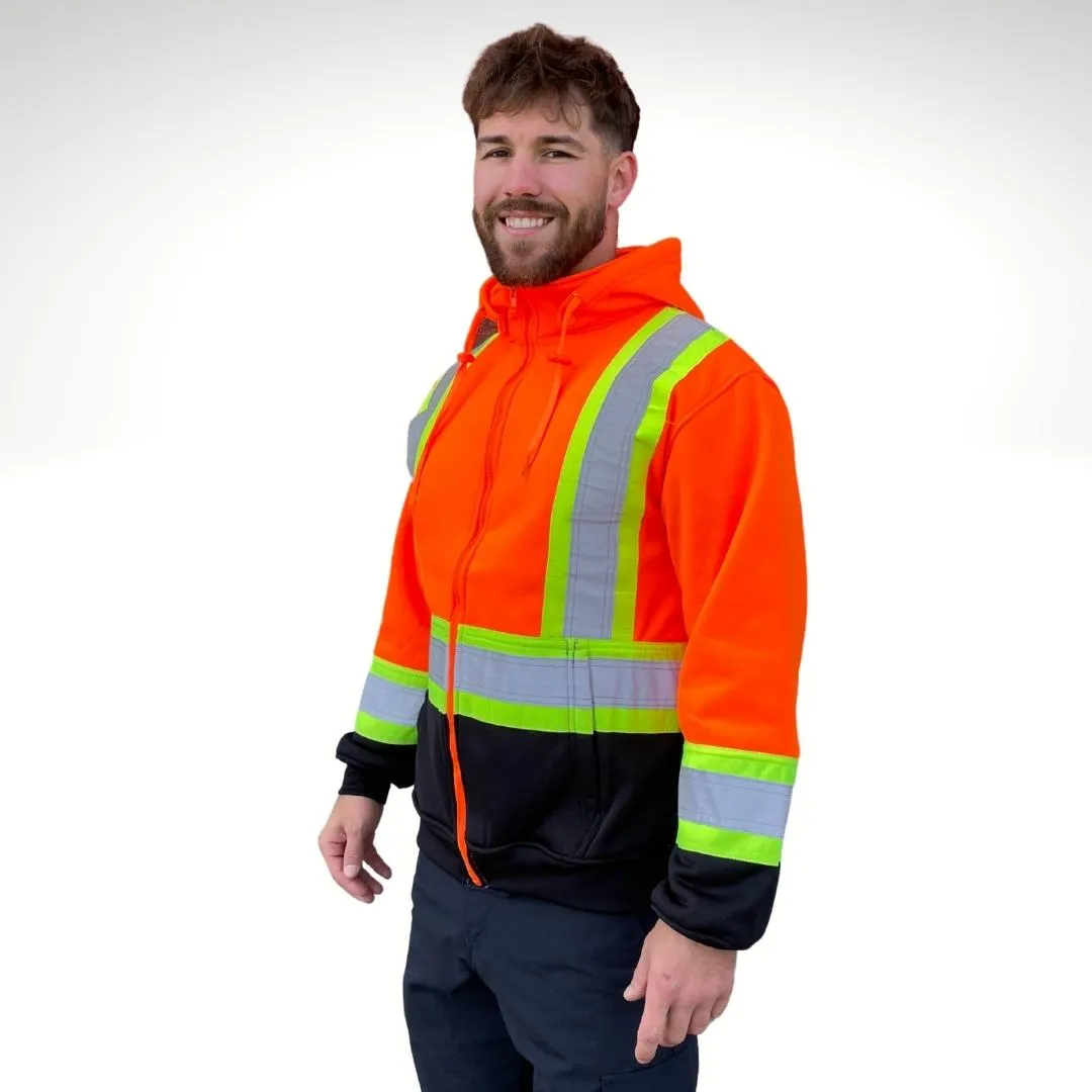 Men's Hi Vis Full-Zip Hoodie - 70-713R