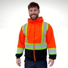Men's Hi Vis Full-Zip Hoodie - 70-713R
