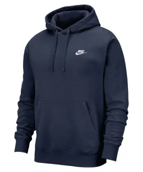 Nike Club hoodie | Midnight Navy/Midnight Navy/White