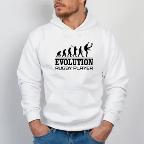 Rugby Evolution Hoodie - Amusing Gift - For Dad - Brother - England Fanwear