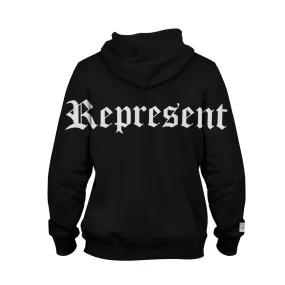 XLARGE Premium Fashion Heavy Hoodie [BLACK X WHITE] STOP FOR NOTHING SERIES