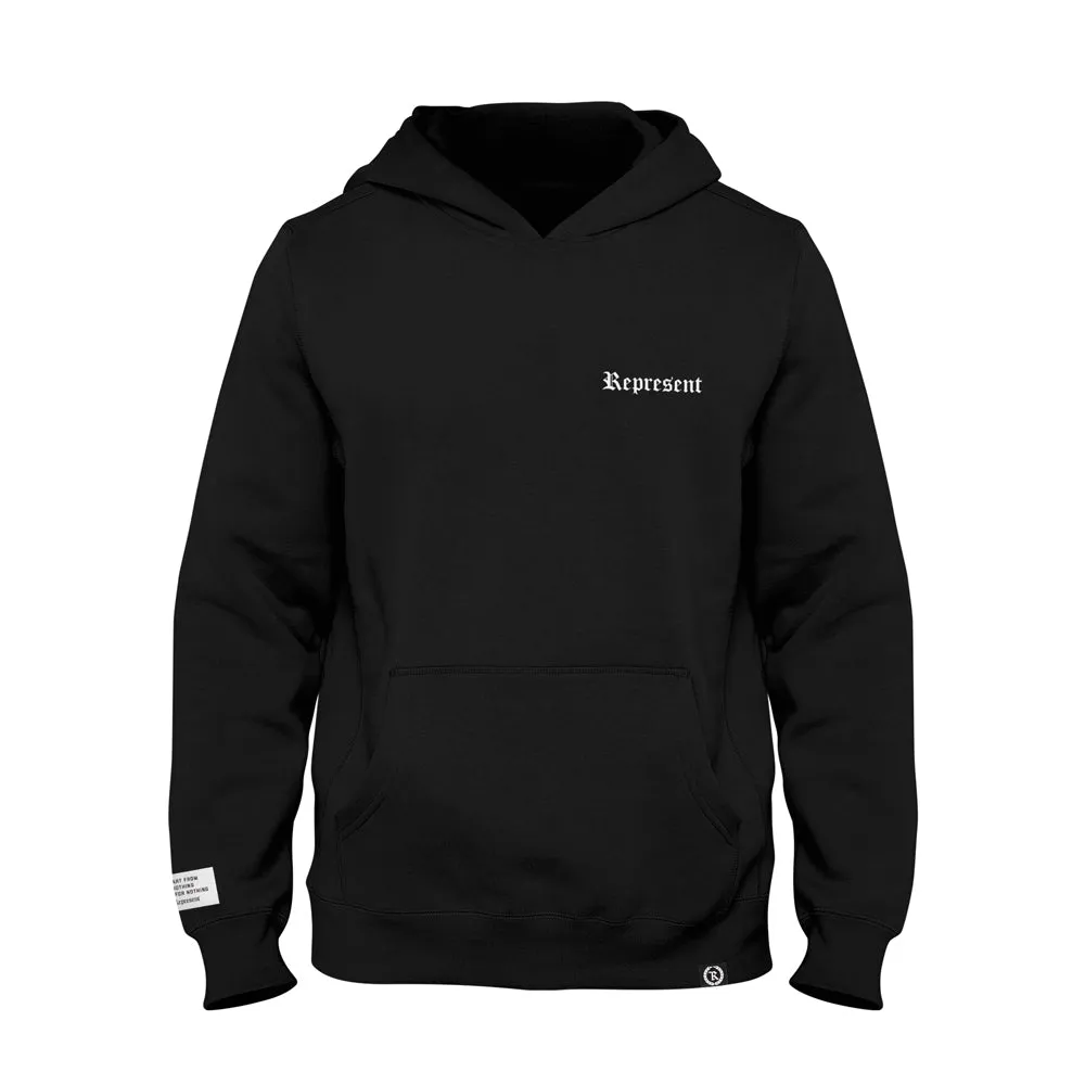 XLARGE Premium Fashion Heavy Hoodie [BLACK X WHITE] STOP FOR NOTHING SERIES